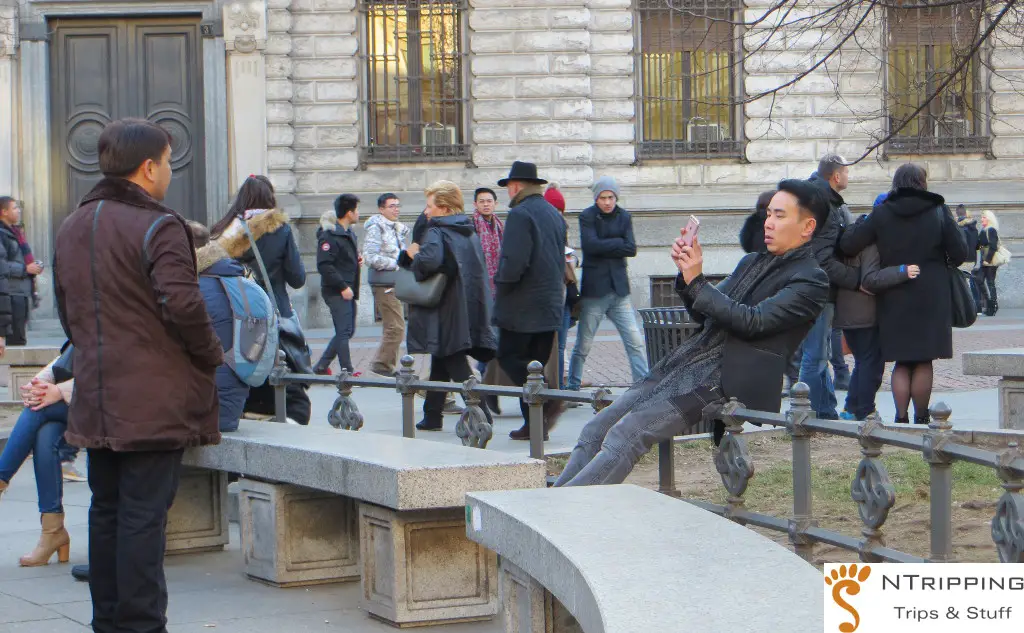 Asian Tourists in Milan