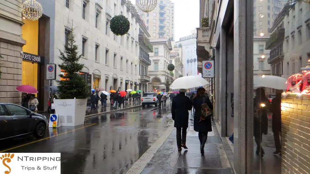 Fashion District Shoppers Milan