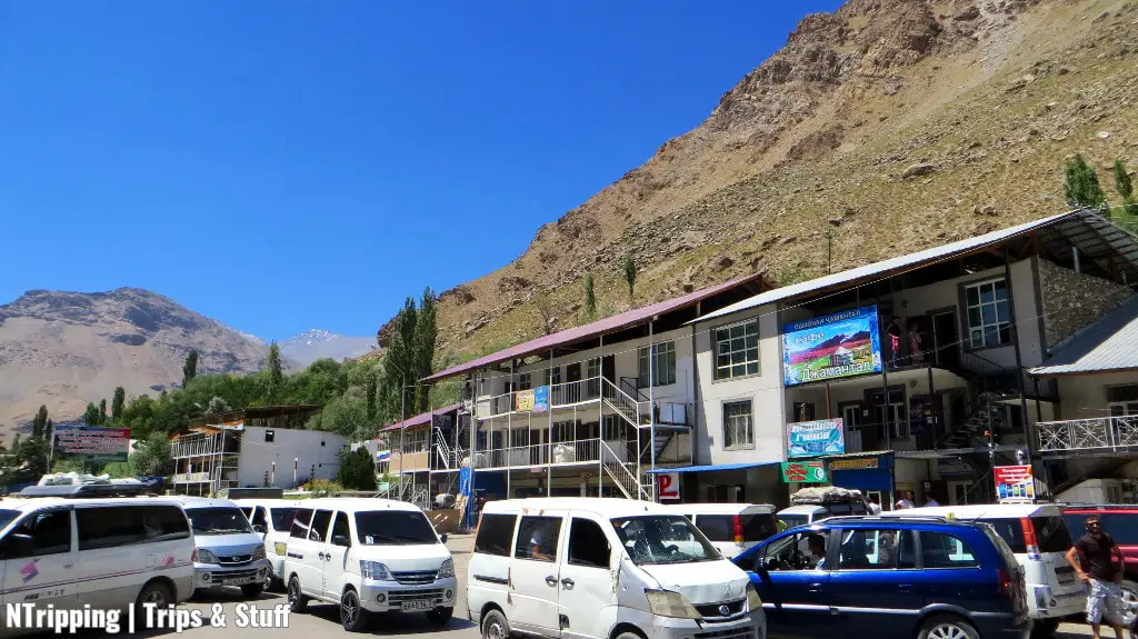 Marshrutkas in Khorog - Tajikistan