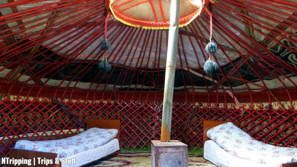 Yurt at the foot of Lenin Peak Kyrgyzstan