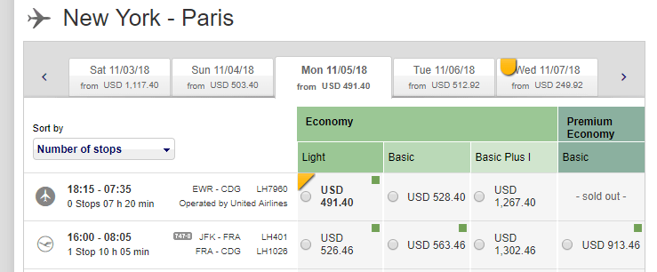 Lufthansa - Normal Tab