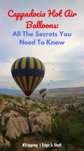 Hot Air Balloons over Cappadocia Turkey Pin
