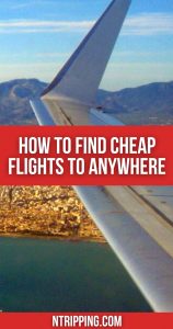 How to Find Cheap Flights to Anywhere Pin